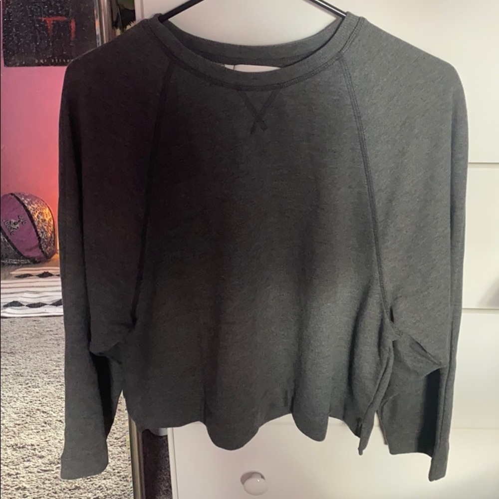 Dark grey cropped sweater